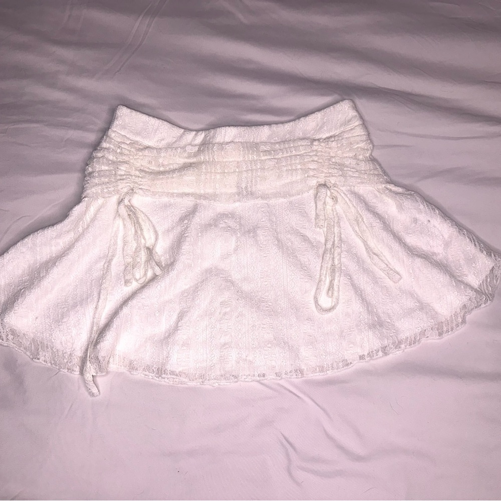 Cider White Lace A-line Skirt
